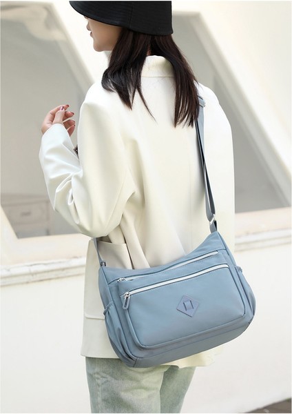 Çanta Kadın Büyük Kapasiteli Çok Katmanlı Kadın Çantası 2023 Yeni Rahat Minimalist Kore Versiyonu Gelgit Düz Renk Moda Tek Omuz Çapraz Omuz Çanta (Yurt Dışından) fiyatları