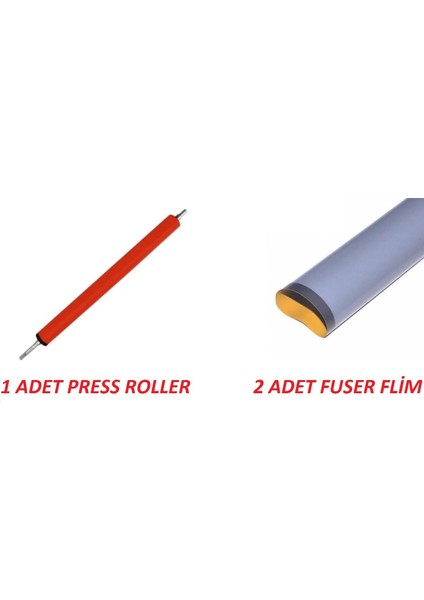 Hp 1010/1018/1020/1012 Hp Fuser Film 2 Adet + Press Roller 1 Adet