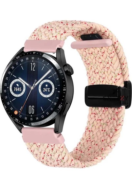 Samsung Gear S3 Frontier R760 – S3 Classic R770 22MM Fiberlink Manyetik Tokalı Örgü Kordon