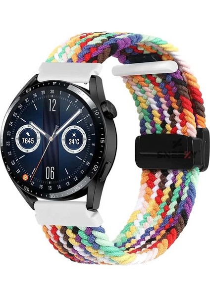 Samsung Gear S3 Frontier R760 – S3 Classic R770 22MM Fiberlink Manyetik Tokalı Örgü Kordon
