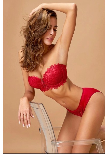 4594 Straplez Sütyen Takımı