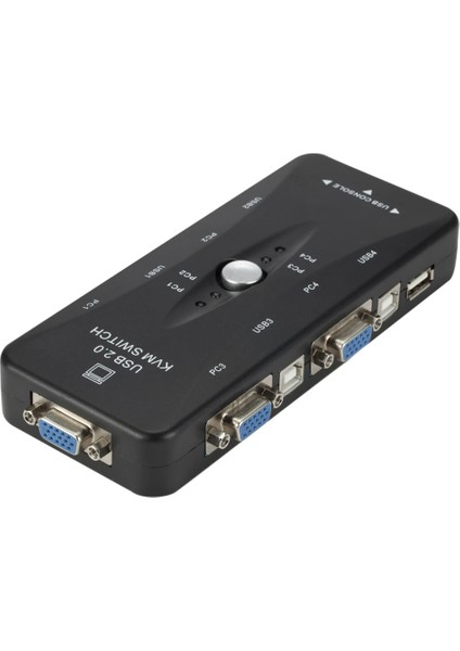 4 Port USB Kvm Switch Çoklayıcı 4pc Tek Monitör Kasa Çoğaltıcı