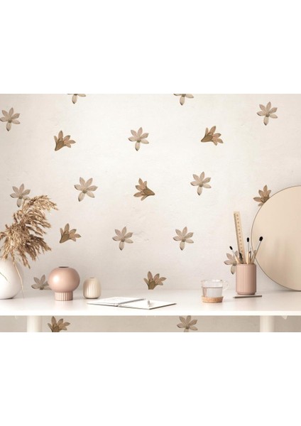 Lilyum Çiçekli Bahar Duvar Sticker,lilyum Salon Çocuk Odası Duvar Sticker