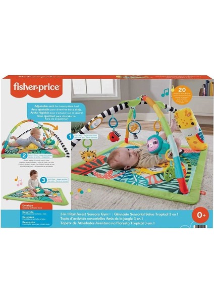 HJW08 Fisher Price 3ü1 Arada Yağmur Ormanı Jimnastik Merkezi