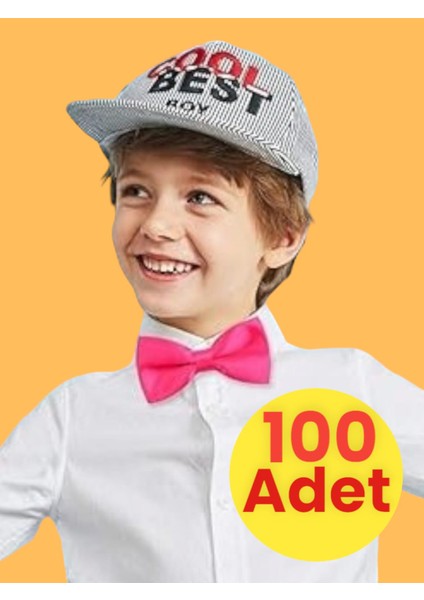 Erkek Çocuk Saten Papyon 100 Adet