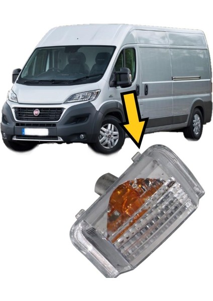 Ducato - Boxer - Jumper Ayna Sinyali Sarı (Sol-Sürücü Tarafı)