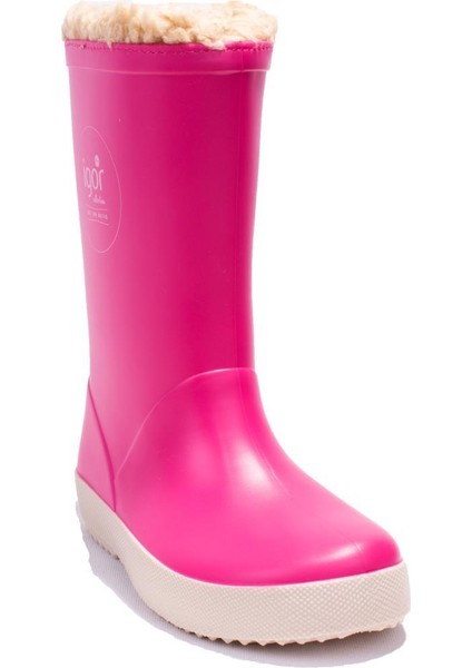 W10207 Splash Nautico Borreguito Fuşya Ortopedik Kürklü Kız Çocuk Yağmur Çizme fiyatları