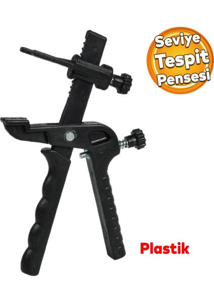 Seviye Tespit Artısı Takoz Pensesi Plastik Siyah Renk Derz Klipsi Derz Kaması Fayans Yer Döşeme
