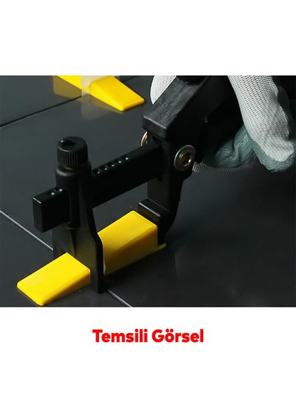 Seviye Tespit Artısı Takoz Pensesi Plastik Siyah Renk Derz Klipsi Derz Kaması Fayans Yer Döşeme indirimleri