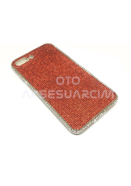 iPhone 7 Plus 8 Plus Kristal Taşlı Telefon Kılıfı Kırmızı fiyatları