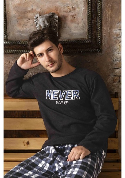 Erkek Kışlık Polar Pijama Takımı A100/34 - 1 Adet