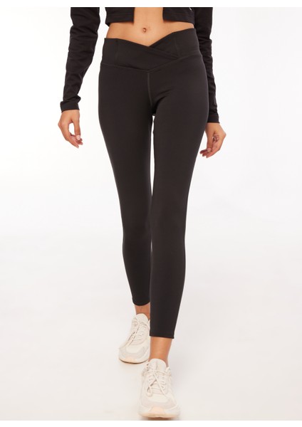 Siyah Kadın Tayt HT4937 Wor Basic Tight