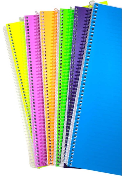 Mopak A4 120 Yaprak Çizgili Spiralli Plastik Kapak Defter modelleri