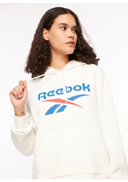 Beyaz Kadın Yuvarlak Yaka Sweatshirt IQ4430 modelleri