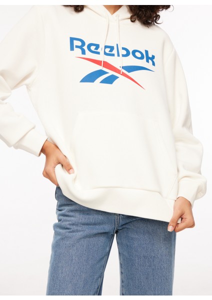 Beyaz Kadın Yuvarlak Yaka Sweatshirt IQ4430 fırsatları