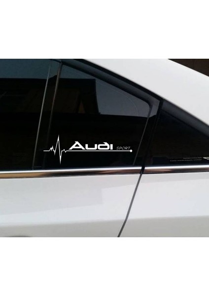 A Udi Yan Cam Sticker Oto Kapı Çıkartma Tuning Oto 20 cm x 7 cm Yazı 40