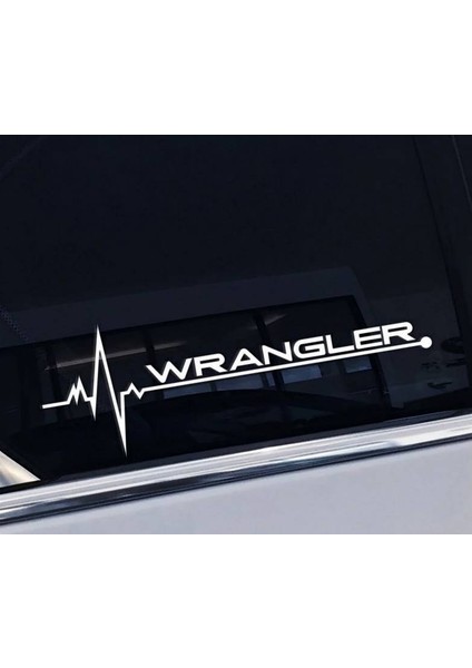 Wrangler Yan Cam Sticker Oto Kapı Çıkartma Tuning Oto 20 cm x 7 cm Yazı 240