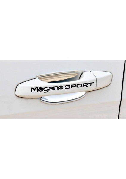 Megane 1 Sport Kapı Kolu ve Jant Sticker Seti 8 Adet Yazı 400