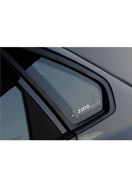 3008 Yan Cam Sticker Oto Kapı Çıkartma Tuning Oto 20 cm x 7 cm Yazı 366