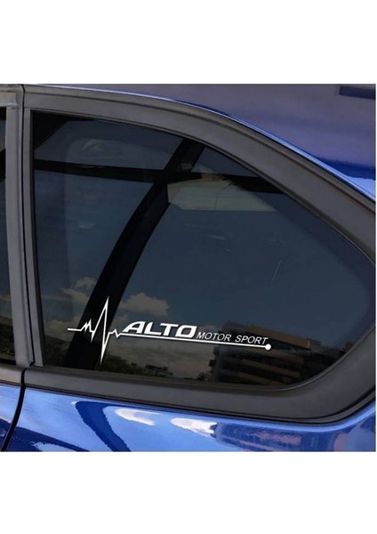 Alto Yan Cam Sticker Oto Kapı Çıkartma Tuning Oto 20 cm x 7 cm Yazı 475