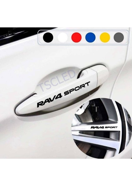Rav4 Için Kapı Kolu ve Jant Sticker Yazı 507