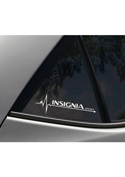 Insignia Yan Cam Sticker Oto Kapı Çıkartma Tuning Oto 20 cm x 7 cm Yazı 339