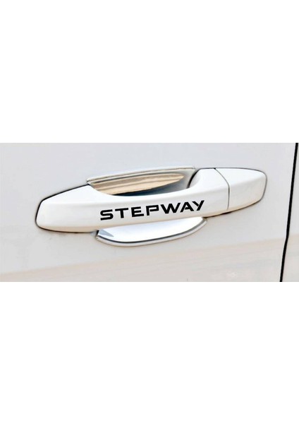 Stepway Kapı Kolu ve Jant Sticker Seti 8 Adet Yazı 465