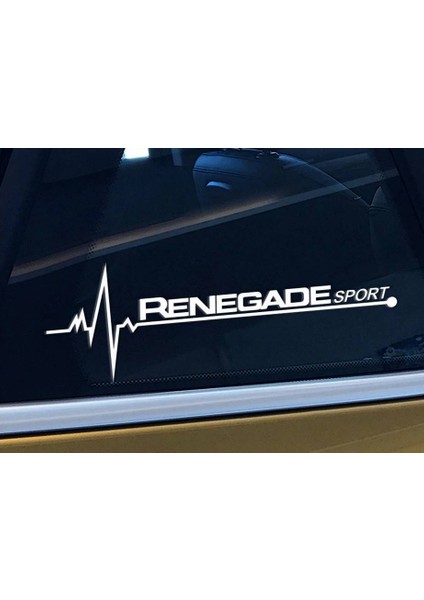Renegade Yan Cam Sticker Oto Kapı Çıkartma Tuning Oto 20 cm x 7 cm Yazı 239