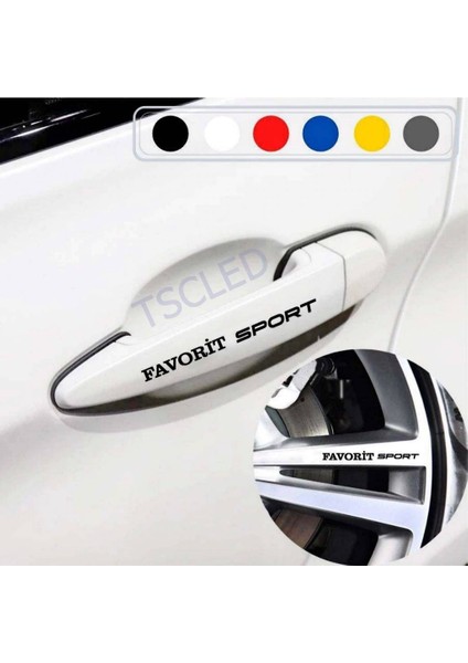 Favorit Için Kapı Kolu ve Jant Sticker Yazı 437