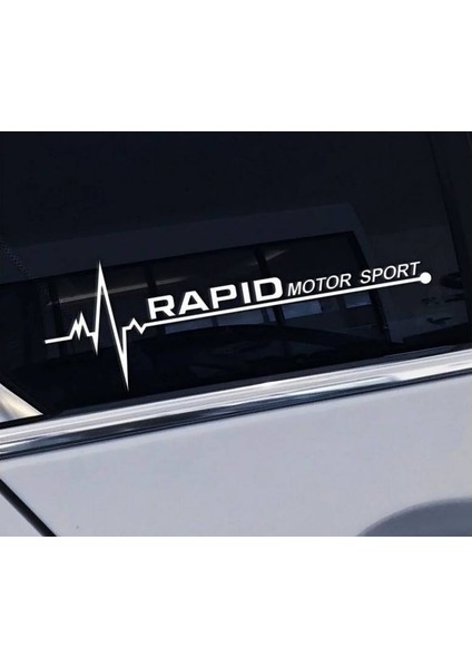Rapid Yan Cam Sticker Oto Kapı Çıkartma Tuning Oto 20 cm x 7 cm Yazı 447