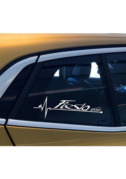 Fiesta Yan Cam Sticker Oto Kapı Çıkartma Tuning Oto 20 cm x 7 cm Yazı 168