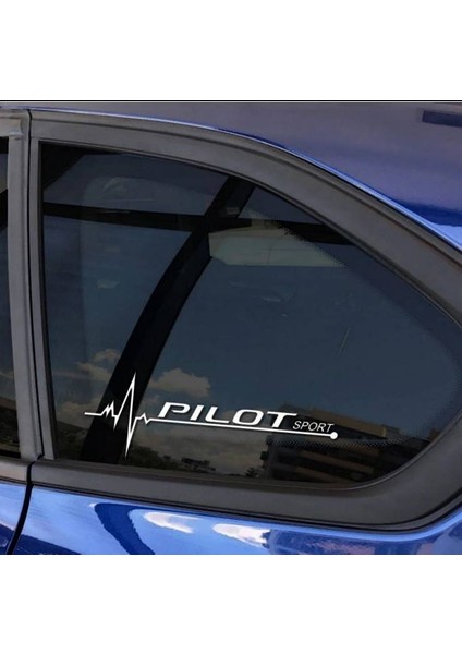 Pilot Yan Cam Sticker Oto Kapı Çıkartma Tuning Oto 20 cm x 7 cm Yazı 196
