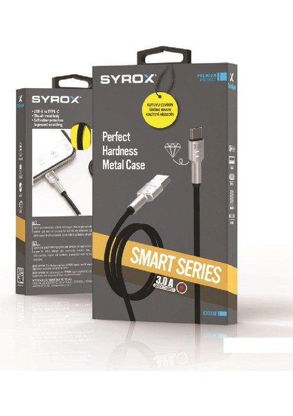 C133AT 3.0A Hasir Metal Başlikli Type-C Hızlı Şarj & Data Kablosu indirimleri