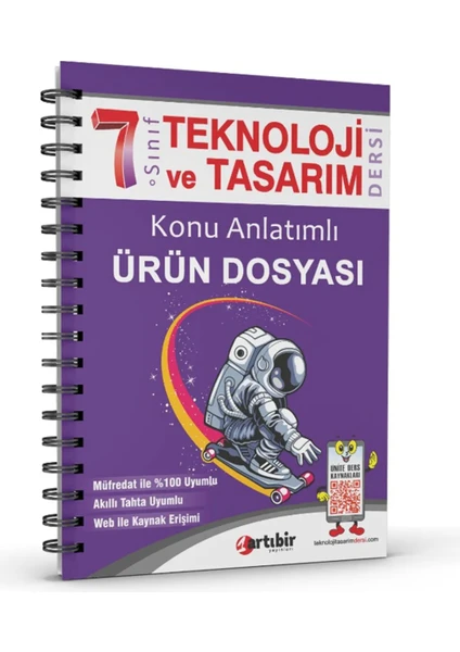 Artıbir Yayınları 7. Sınıf Teknoloji ve Tasarım Dersi Konu Anlatımlı Ürün Dosyası