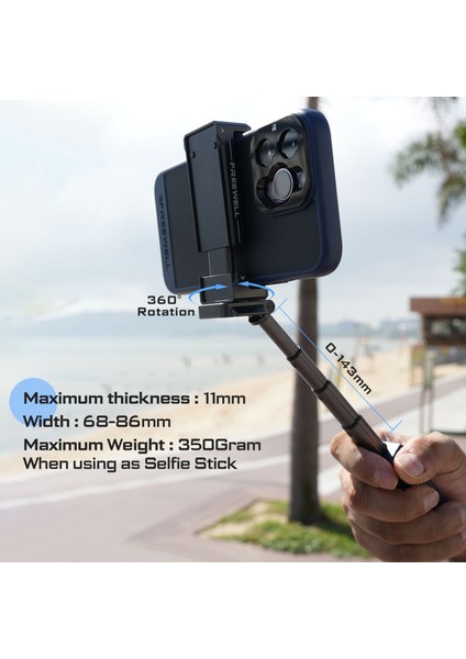 Bluetooth Akıllı Telefon Selfie Tutacağı (Fw-Sh-Grıp): modelleri