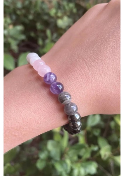 Sertifikalı Aşk Mıknatısı Bileklik Ametist, Akik, Pembe Kuvars, Larvakit , Hematit , Ay Taşı fiyatları
