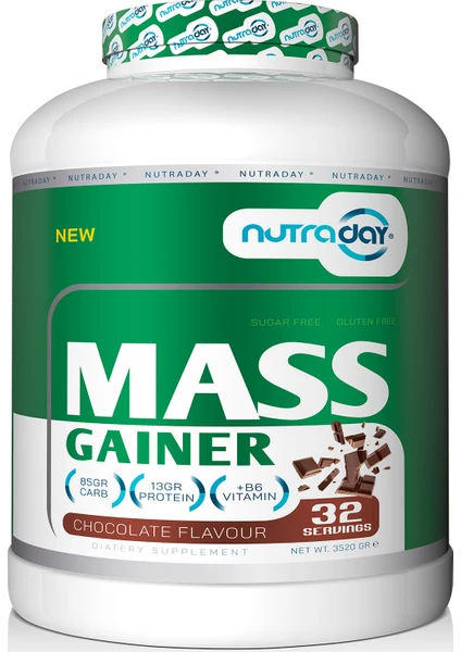 Karbonhidrat Tozu Mass Gainer 3520 Gram Çikolata Aromalı Hacim Kütle Kas Gainermass