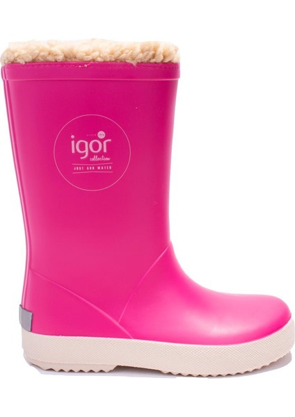 W10207 Splash Nautico Borreguito Fuşya Ortopedik Kürklü Kız Çocuk Yağmur Çizme fiyatları