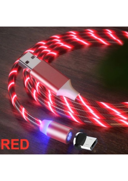A6 Çoklu Şarj Adaptörü 4 Port + J21 Micro USB Magnetic Akan LED Işıklı Şarj Kablosu -1mt modelleri