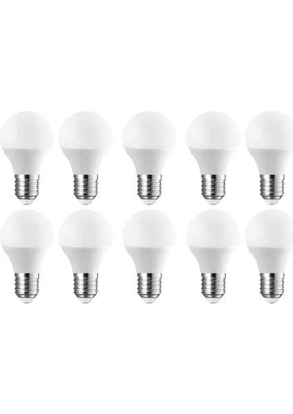 6W Dekoratif LED Top Ampul Buji 10'lu Paket Günışığı E27 Duylu Küçük Ampul Kalın Duy