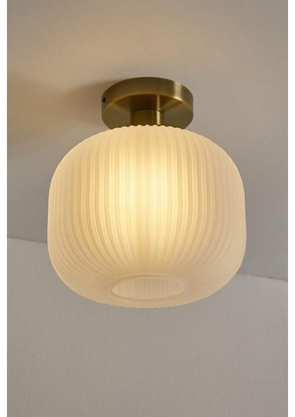 Mylights Rustik Modern Opal Camlı Tavan Plofonyer Avize