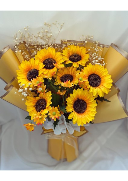 Sevgiliye hediye Ayçiçeği Buketi papatya Çiçek Buketi sevgiliye Hediye doğum Günü isteme Çiçeği yapay Çiçek ayçiçeği indirimleri