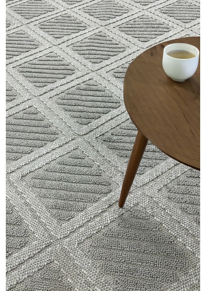Lola Iskandinav Dokuma Bukleli Gri Modern Kaymaz Salon Halısı Mutfak Halısı Koridor Halısı Yolluk modelleri