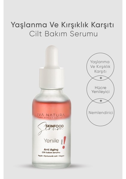 Cilt Bakım Serumu Peptit Ve Hyaluronik Asit Içerikli 30 Ml