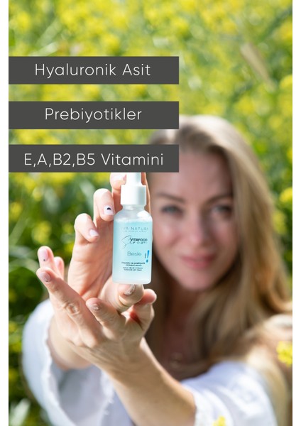 Arındırıcı ve Besleyici Cilt Bakım Serumu Prebiyotik Vitamin ve Hyaluronik Asit Içerikli 30 ml