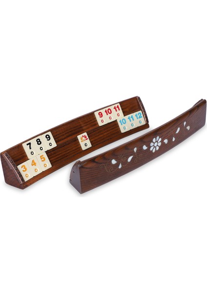 Pusula Doğal Ahşap Sedefli Oval Okey Takımı 101 Parça El İşçiliği ile Üretilmiştir modelleri