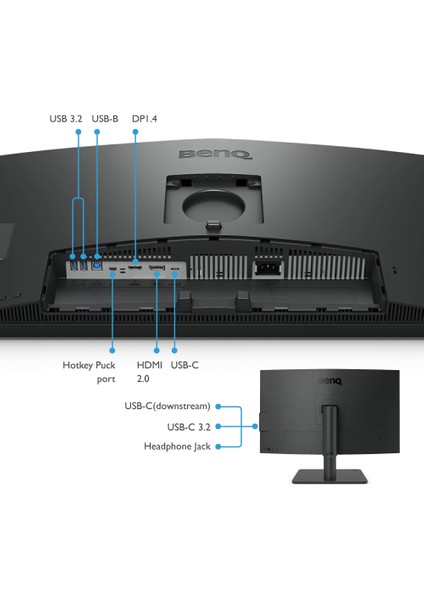 PD2706U 27 4K UHD P3 Displayhdr 400 USB Type-C Tasarım Monitorü