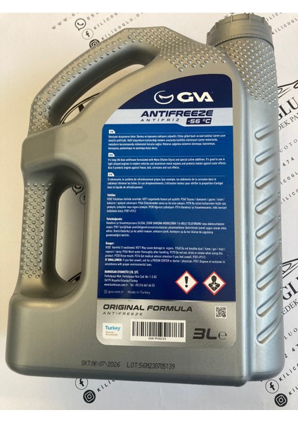 Gva Mavi Antifiriz 3lt -56 Derece
