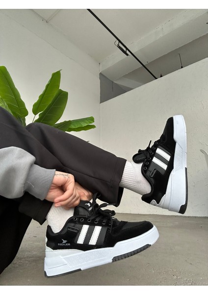 Kadın Siyah Çizgili Ortopedik Tabanlı Günlük Spor Ayakkabı modelleri