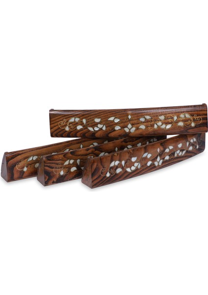 Sedefli Doğal Ahşap Oval Okey Takımı Petra Sedef Kakma 101 Oyun Seti fırsatları